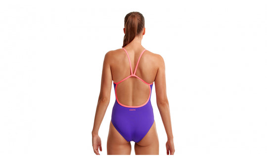 Single Strap One Piece- Purple Punch