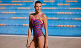 Single Strap One Piece- Shaded Palms