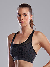 Ladies Racerback Crop Top- Snake Skin