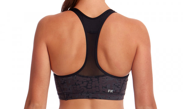 Ladies Racerback Crop Top- Snake Skin