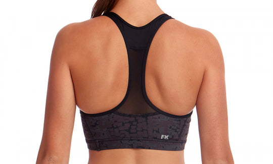 Ladies Racerback Crop Top- Snake Skin
