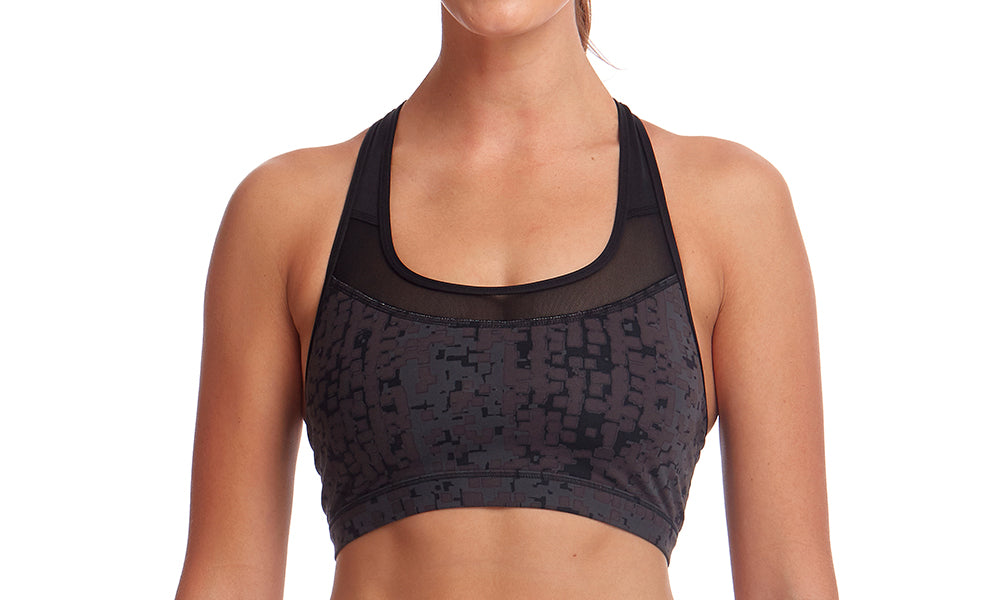 Ladies Racerback Crop Top- Snake Skin