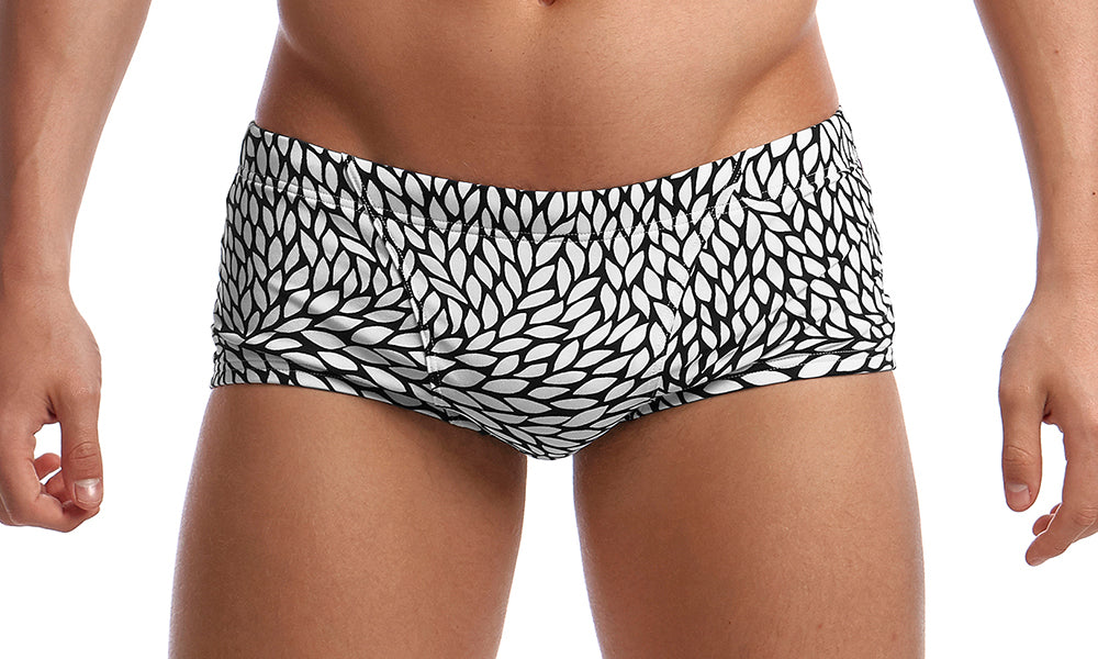 Men's Classic Trunks- Snow Leaf