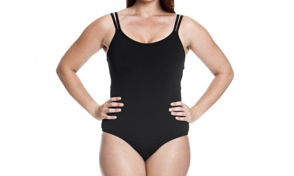 Form Split Strap One Piece-Still Black