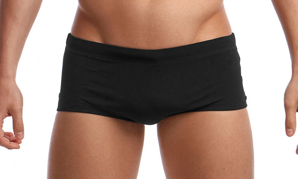 Men's Plain Front Trunks-Still Back Solid