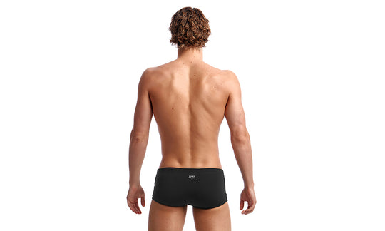 Men's Plain Front Trunks-Still Back Solid