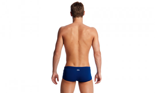 Men's Plain Front Trunks-Still Ocean