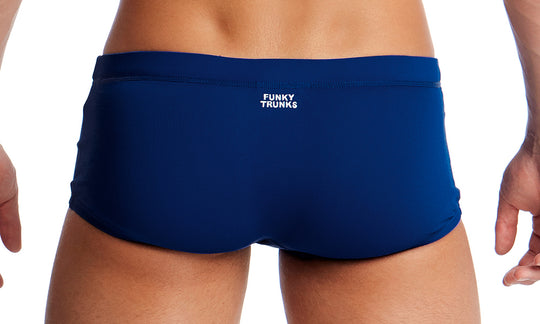 Men's Plain Front Trunks-Still Ocean