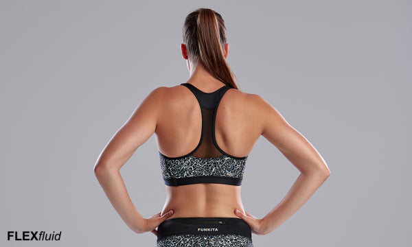 Ladies Racerback Crop Top- Swept Away