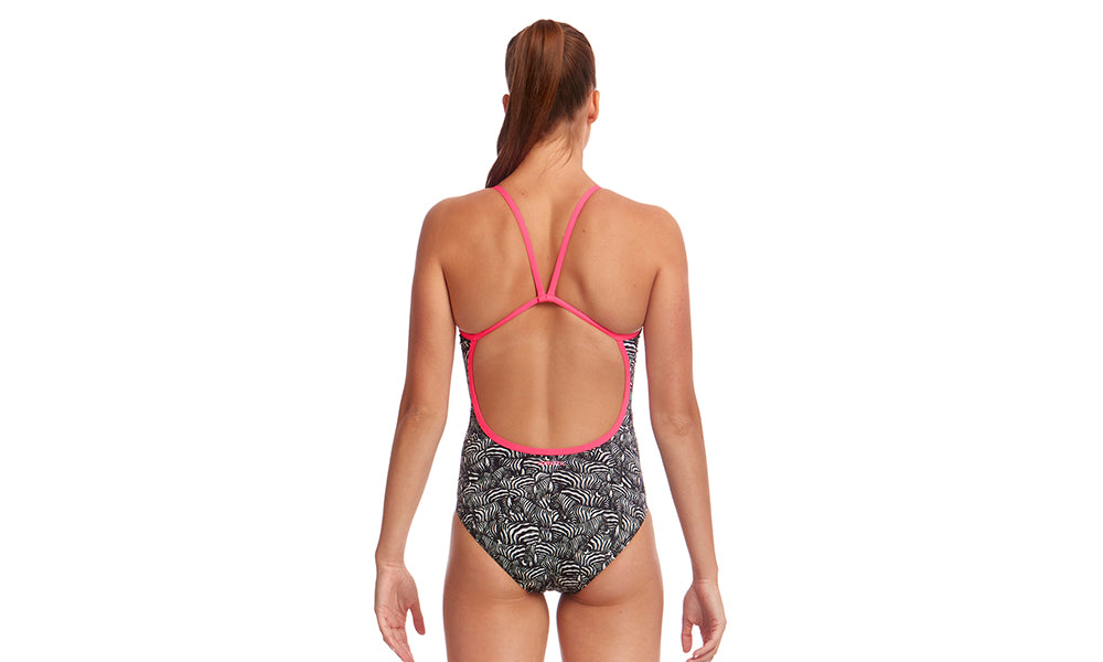 Single Strap One Piece- Zebra Crossing (ECO)